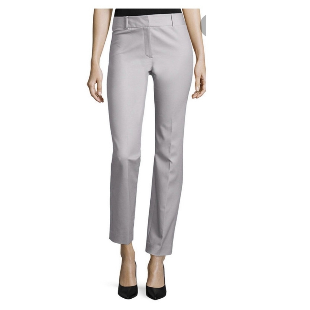 Liz Claiborne Audra Classic Slim Leg Pants Gray